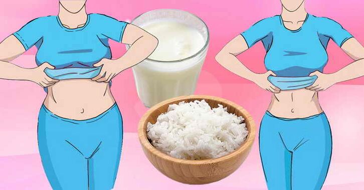 Lose weight with the kefir rice diet