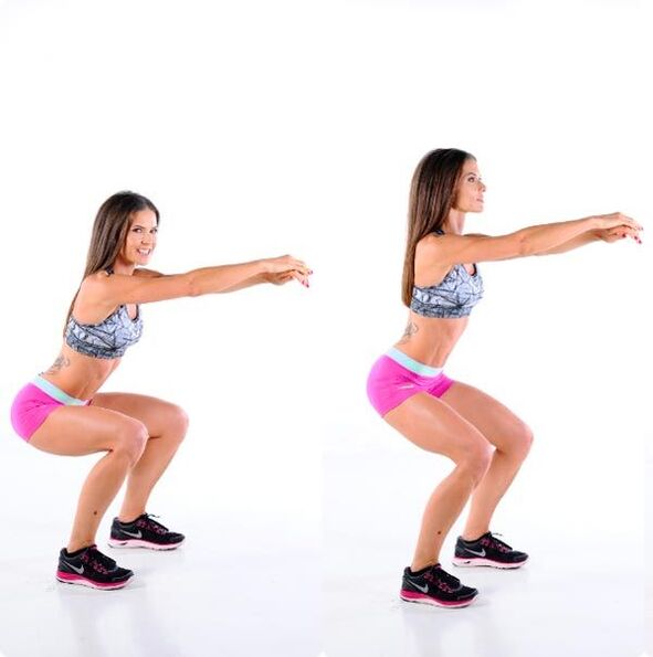 Squat down